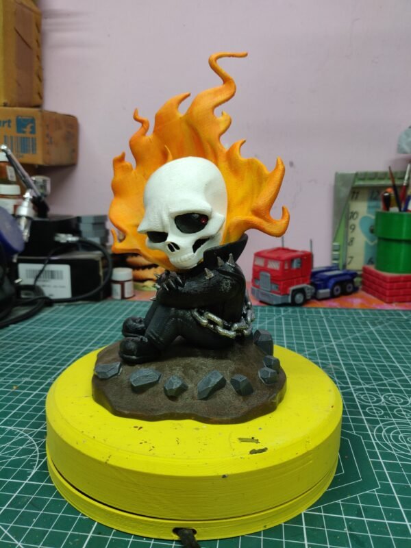 🔥 3D Printed Ghost Rider Miniature 🔥