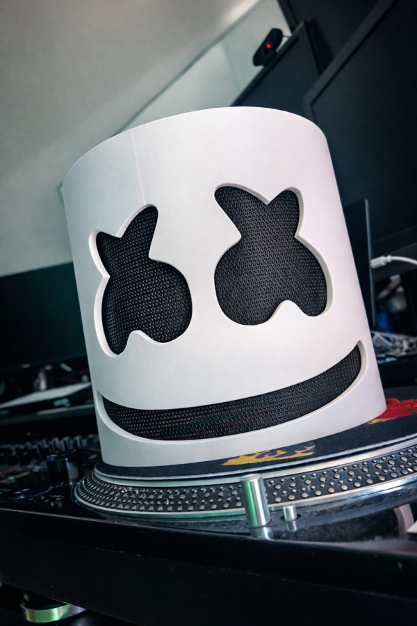 Marshmello Cosplay Mask – High Quality 3D Printed DJ Helmet (Made to Order)
