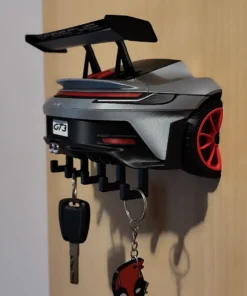 GT3 RS Inspired 3D Printed Wall Key Holder – Premium Sports Car Key Rack for Home & Office