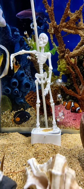 Funny Skeleton Aquarium Decor for Fish Tanks