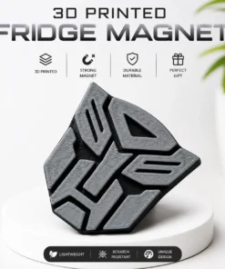 Transformers Logo 3D Printed Fridge Magnet | Autobot Inspired Wall & Refrigerator Decor