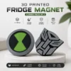 Transformers & Ben 10 Logo 3D Printed Fridge Magnet Combo | 2-Piece Fan Collection